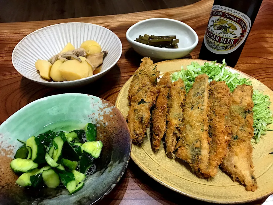 2020.6.6 鰯の梅紫蘇フライ🍻🍻🍻|ゆみずさん