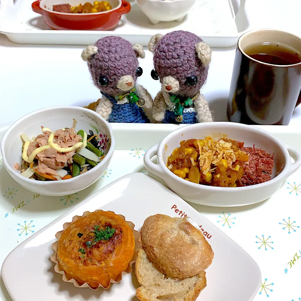 Snapdishの料理写真:いつかのお昼ごぱん(*⁰▿⁰*)|chagashiさん