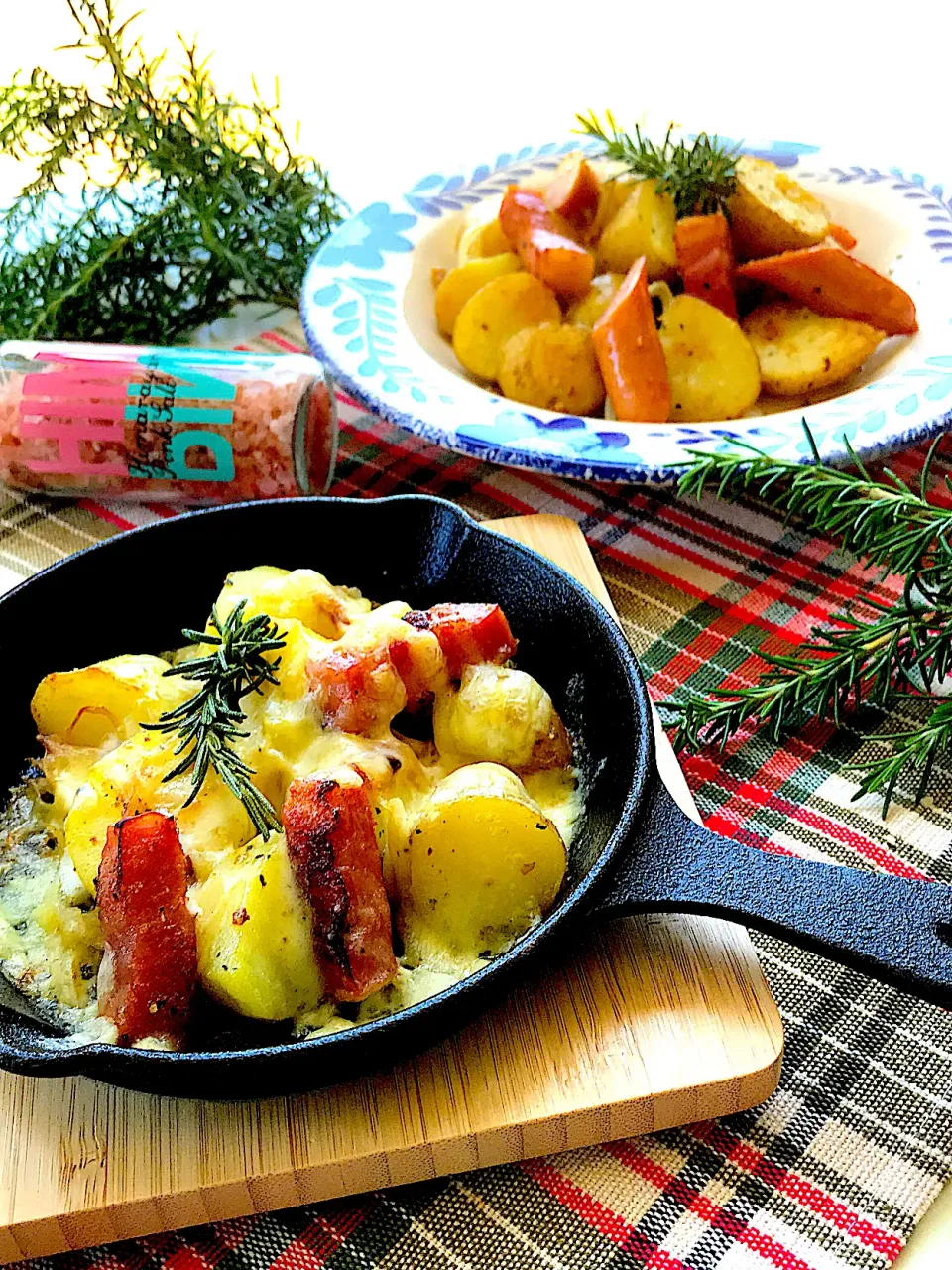 🌿ハーブ香る新じゃがジャーマンポテトと息子用チーズ焼き🧀|サミカさん