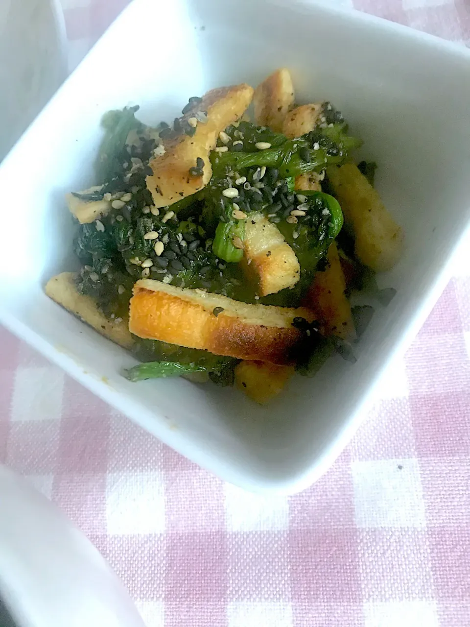 ほうれん草と油揚げのお味噌和え|ともさん