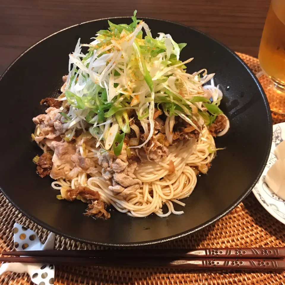 薬味たっぷり豚しゃぶ素麺♪|いくさん