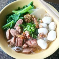 Snapdishの料理写真:Kuay teaw mutun ( slow cooked pork noodles soup )|Eat in Thaiさん