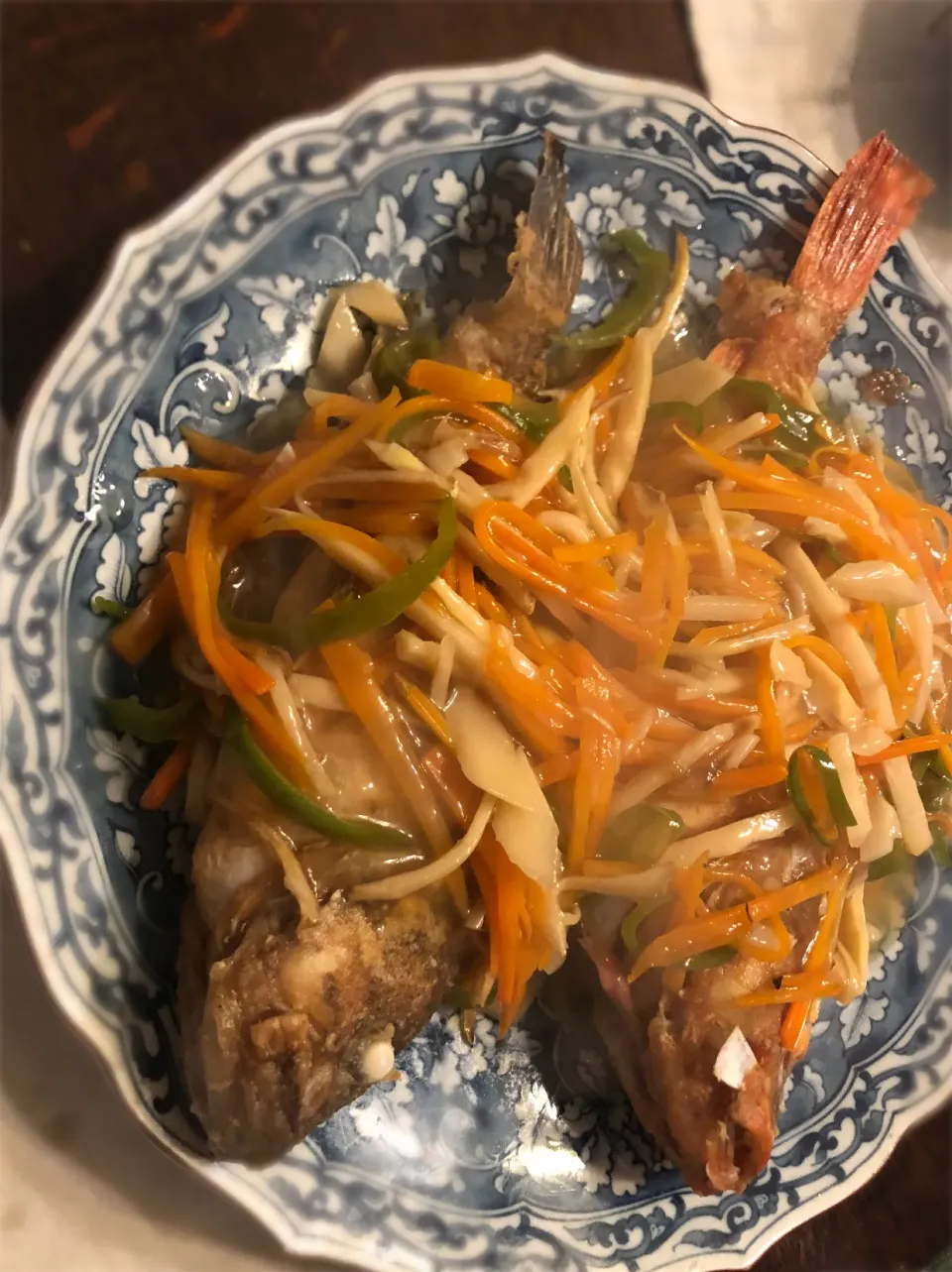 メバル丸揚げ中華甘酢餡掛け|estrellaさん