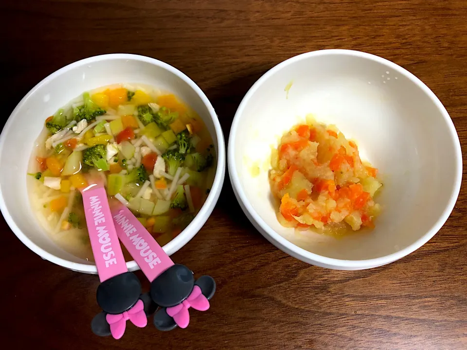 Snapdishの料理写真:９ヶ月児の離乳食6/7昼11:45-12:00|みさわはやとさん