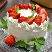 Snapdishの料理写真:台湾カステラでデコレーションケーキ|Yumi.Nさん