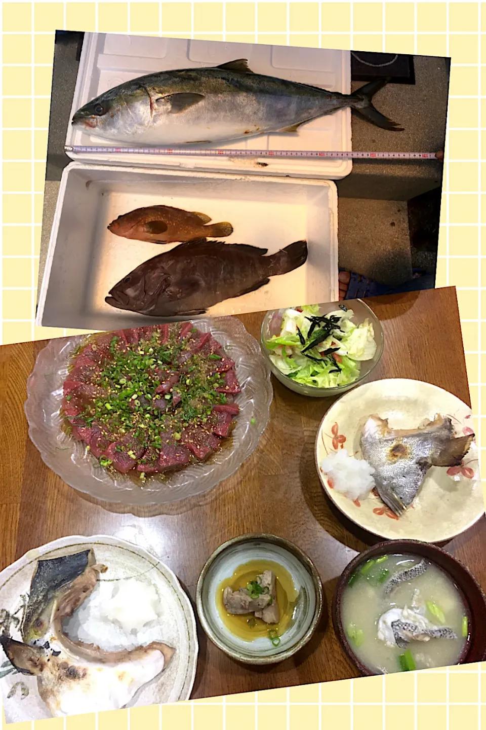 友達の釣果でご馳走　初日🐟|sakuramochiさん