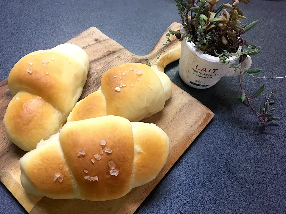 塩パン　焼けました🥐|sakuramochiさん