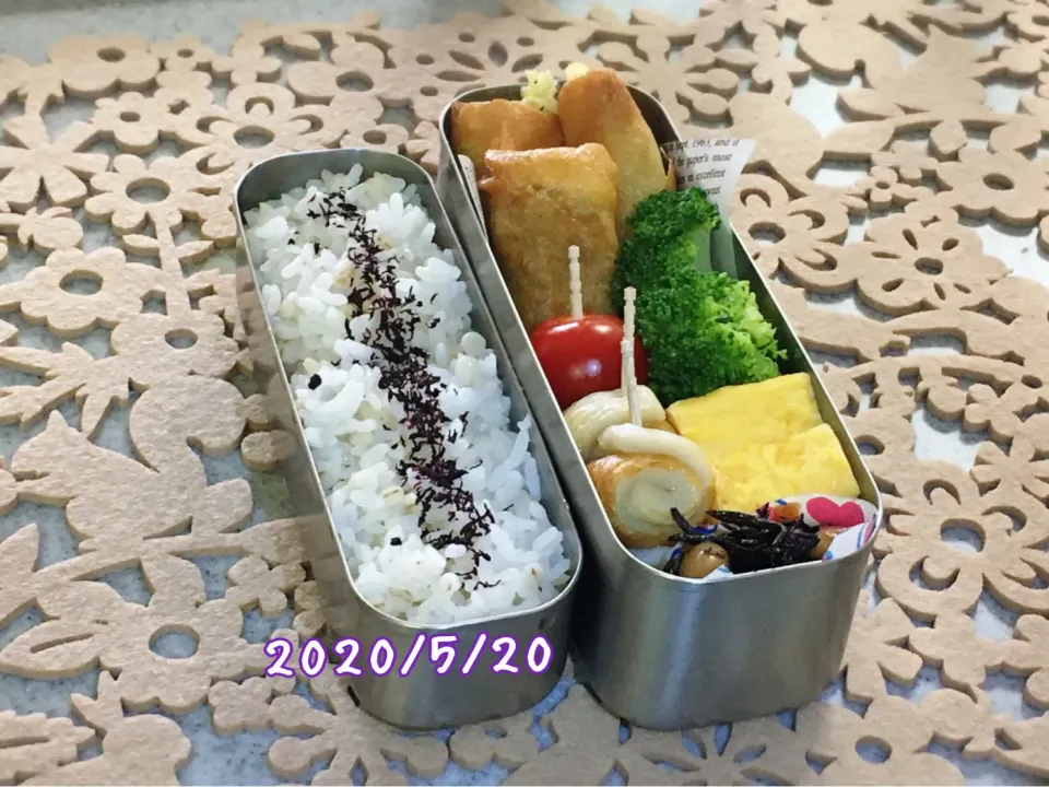 旦那弁当＊カレー春巻き|チムニーさん