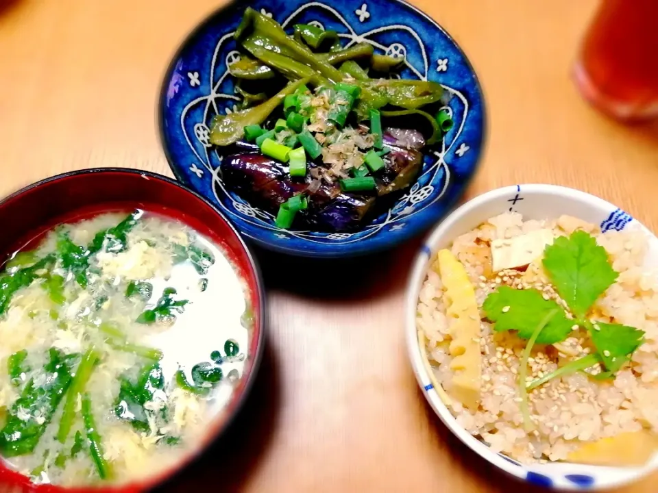 たけのこご飯定食|いちみさん