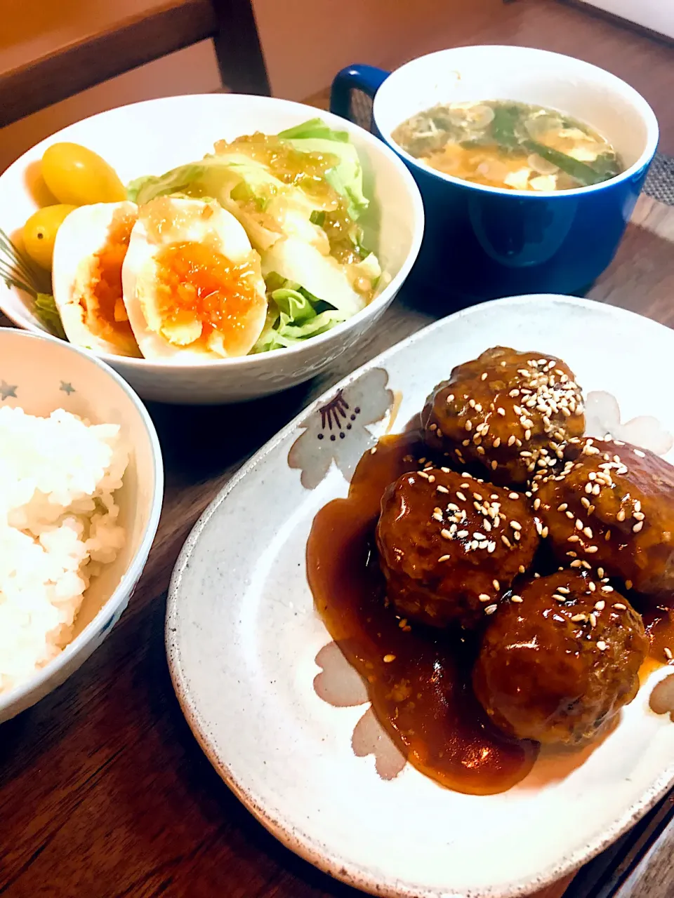 Snapdishの料理写真:本日のディナー→肉団子の甘酢餡掛け|Taja & Mayさん