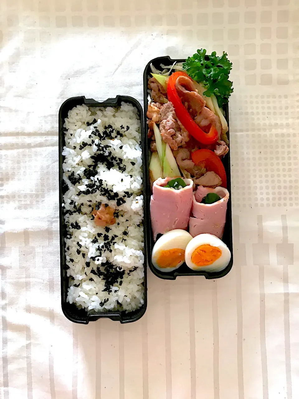 息子お弁当　生姜焼き　醤油麹漬け|sonokoさん