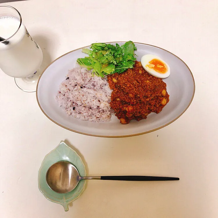 ひよこ豆のキーマカレー🍛|ちゃみこさん