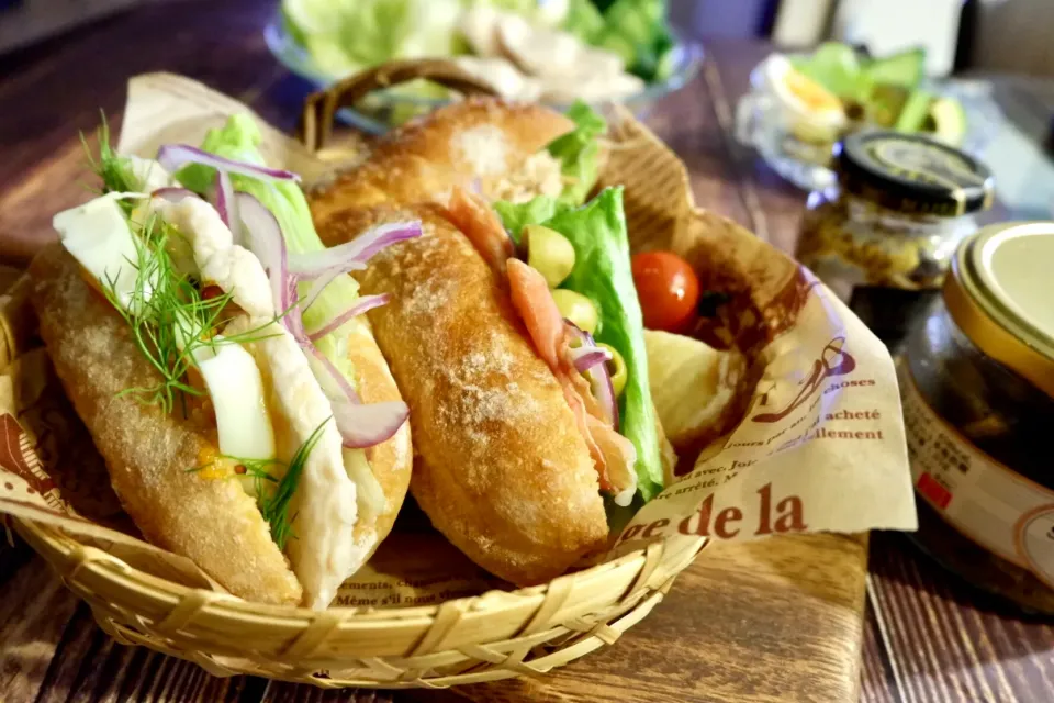 自家製バゲットサンド|そらとうみさん