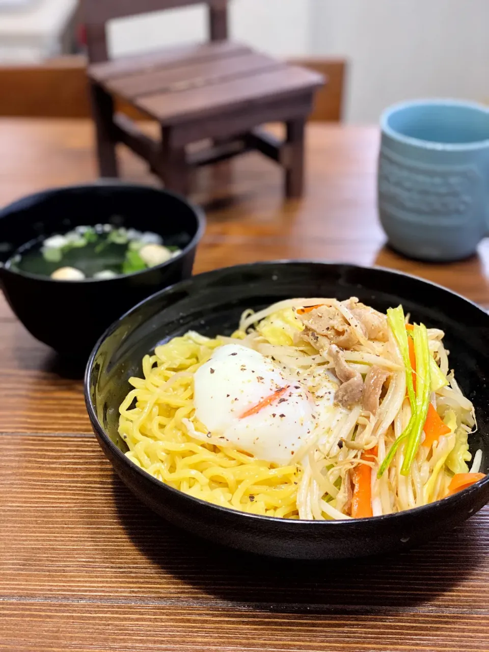 ♯971 野菜炒めを焼きラーメンにリメイク♪|asuu*さん