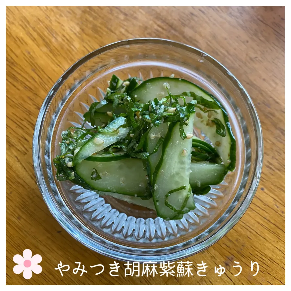 Snapdishの料理写真:やみつき胡麻紫蘇きゅうり|いのっちさん