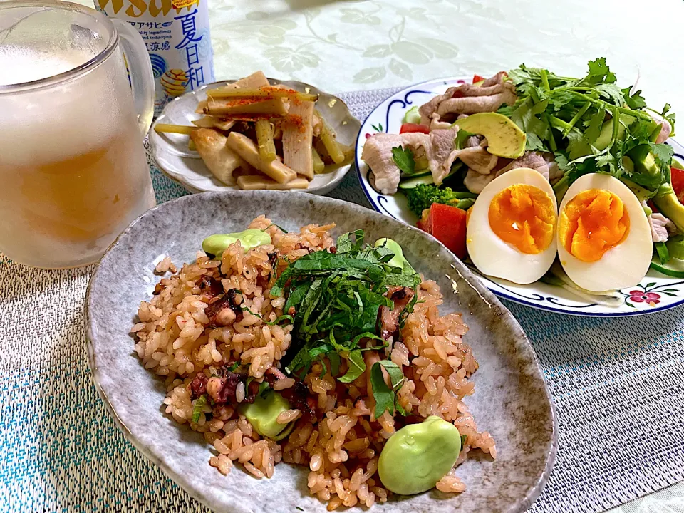 たこ飯🐙晩御飯🍚|ぽっちさん