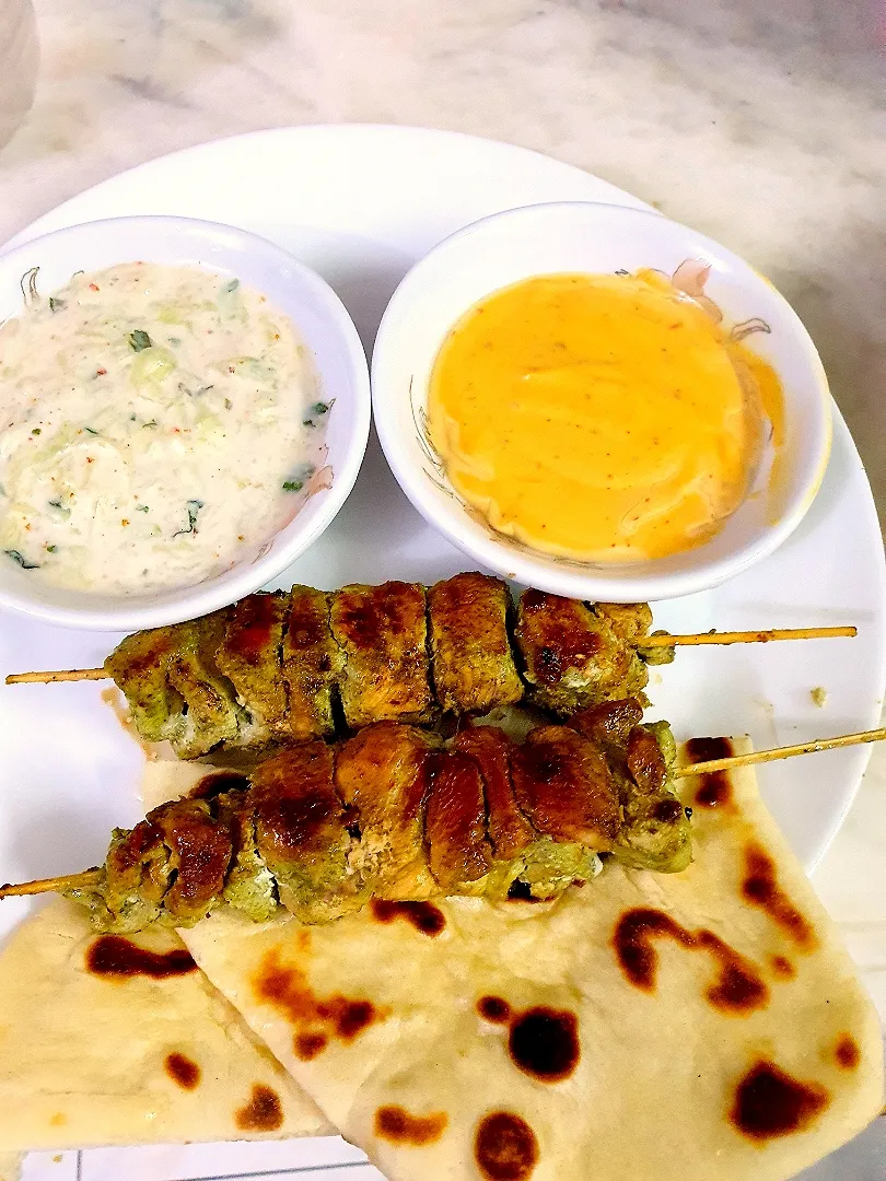 Snapdishの料理写真:Sabusquare's dish Rashmi Kabab with Naan roti|Sabrina R.さん