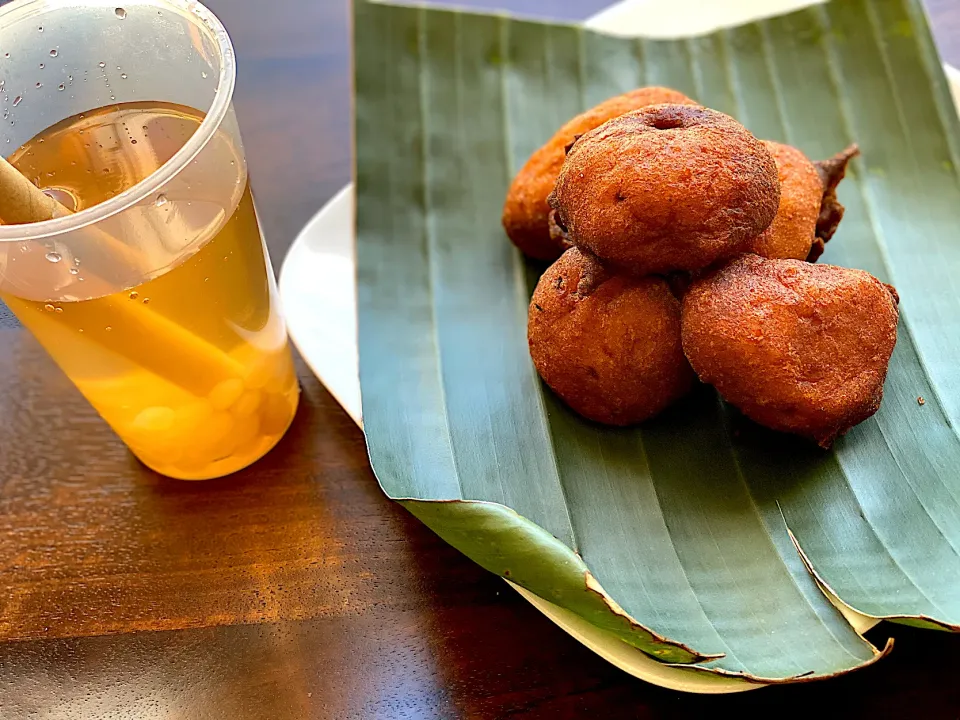 Deep fried banana fritters|cookieさん