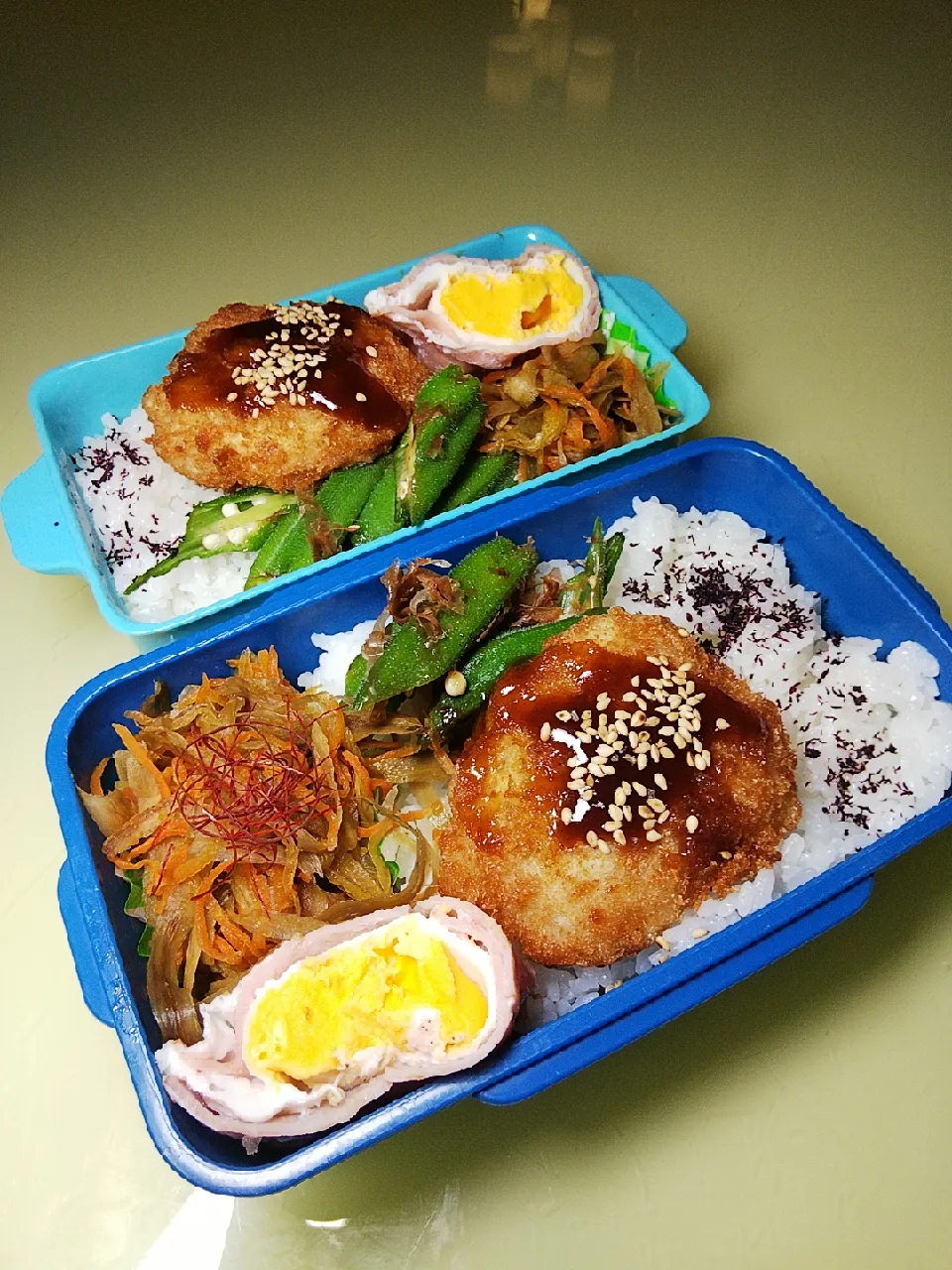 6/10 母子弁当|けろよんさん