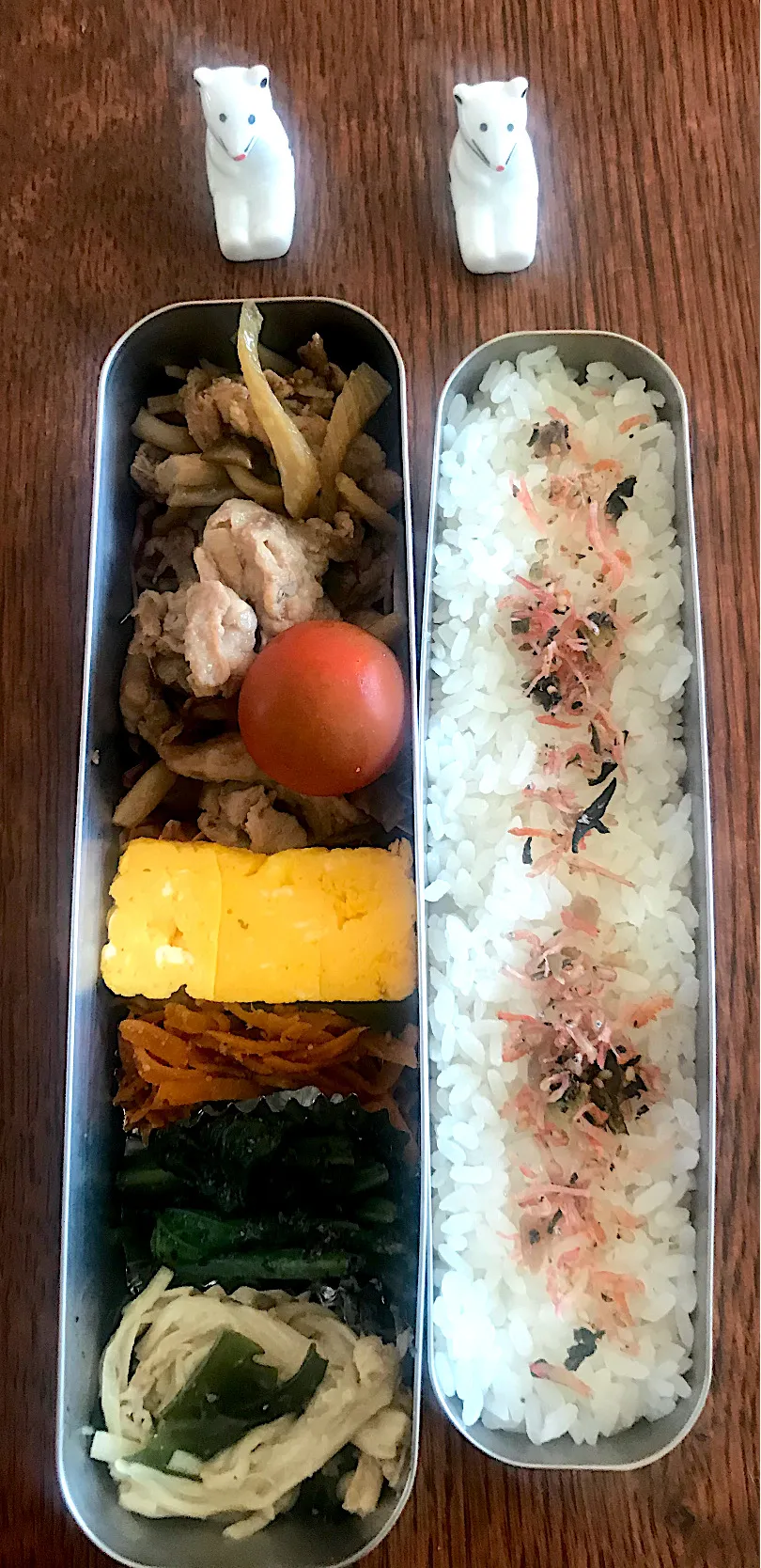 Snapdishの料理写真:ランチ #サーモス  #お弁当 #お弁当記録  #豚の生姜焼き|小松菜さん