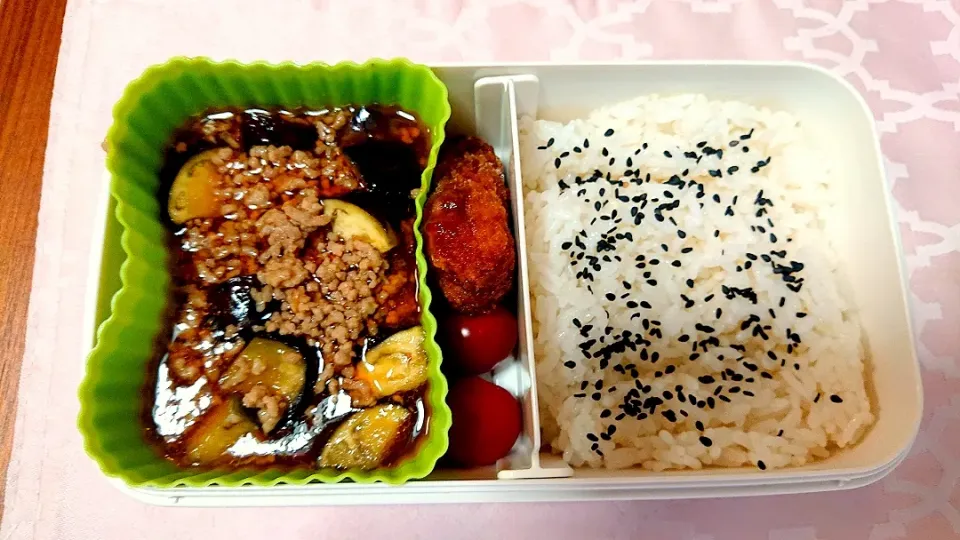 麻婆茄子❤️旦那さんお弁当🎵😊|かおるcitronさん