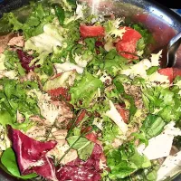 Snapdishの料理写真:insalata anguria rossa e tonno|Çonsûëlo S. Grassoさん