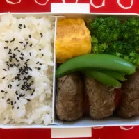 Snapdishの料理写真:ハンバーグ弁当|freeさん