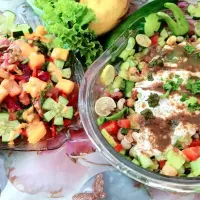 Mango chicken salad , Rainbow salad|Afshishez123456789さん