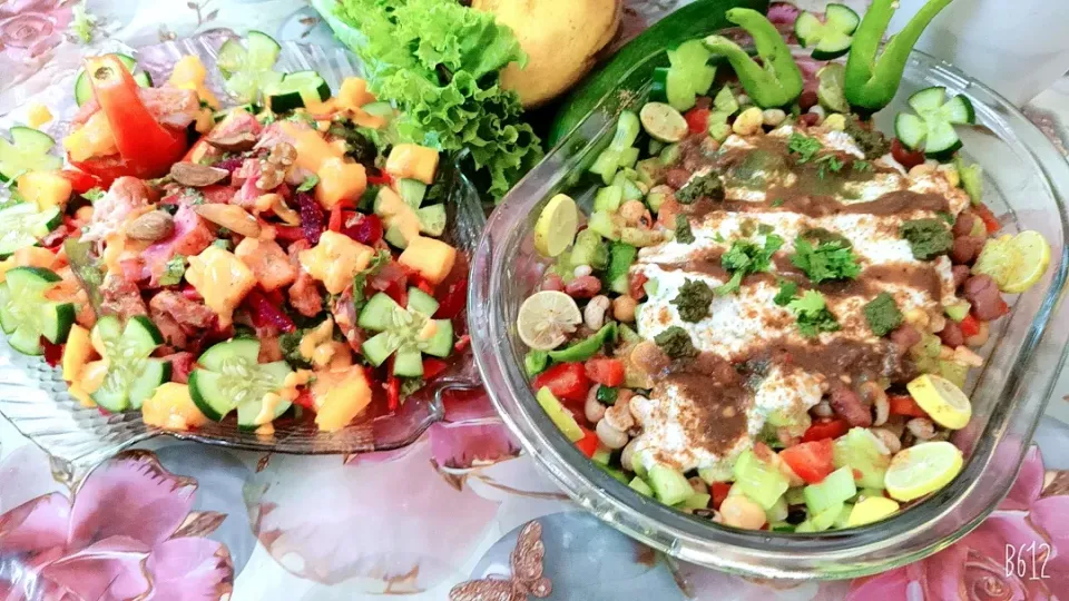 Mango chicken salad , Rainbow salad|Afshishez123456789さん