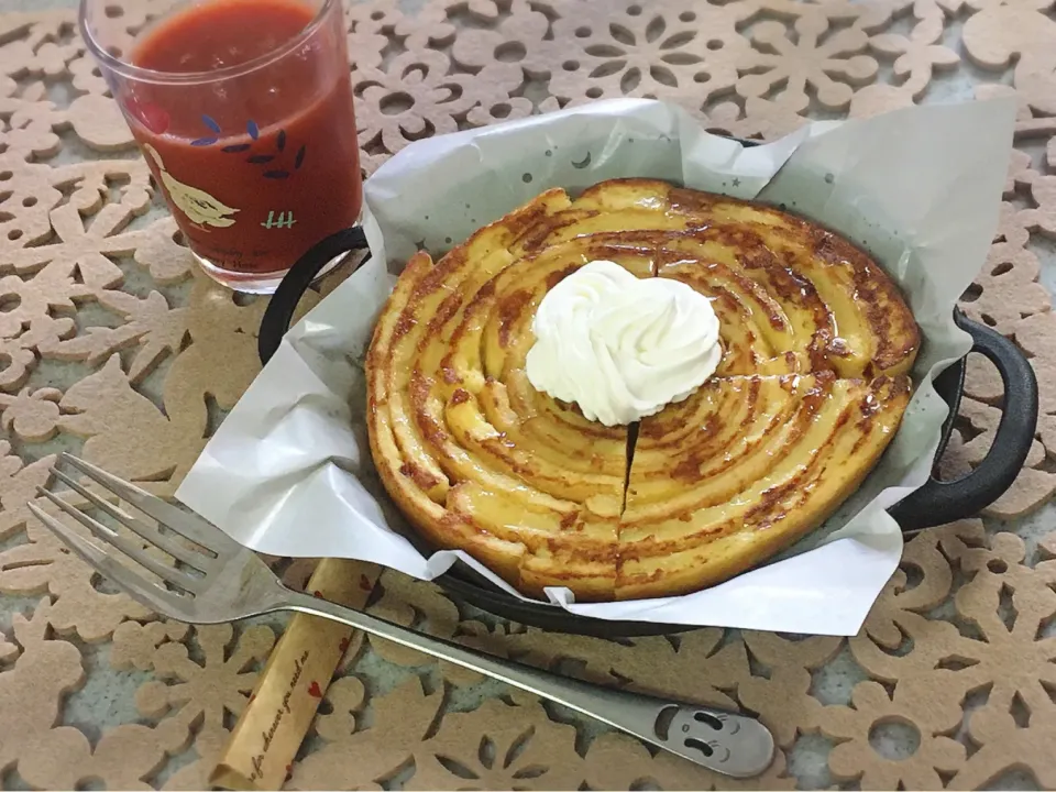 ぐるぐるフレンチトースト＊朝食|チムニーさん