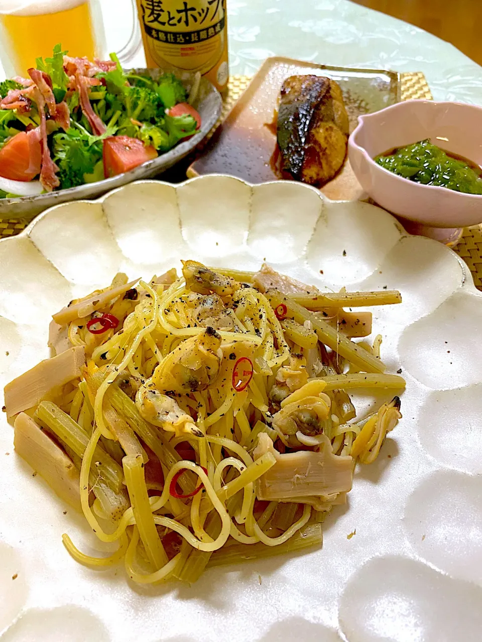 あさりのあっさり塩焼きそば|ぽっちさん