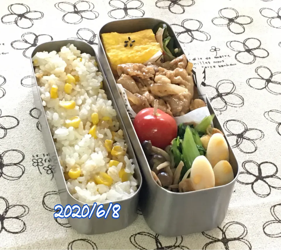 旦那弁当＊とうもろこしご飯|チムニーさん