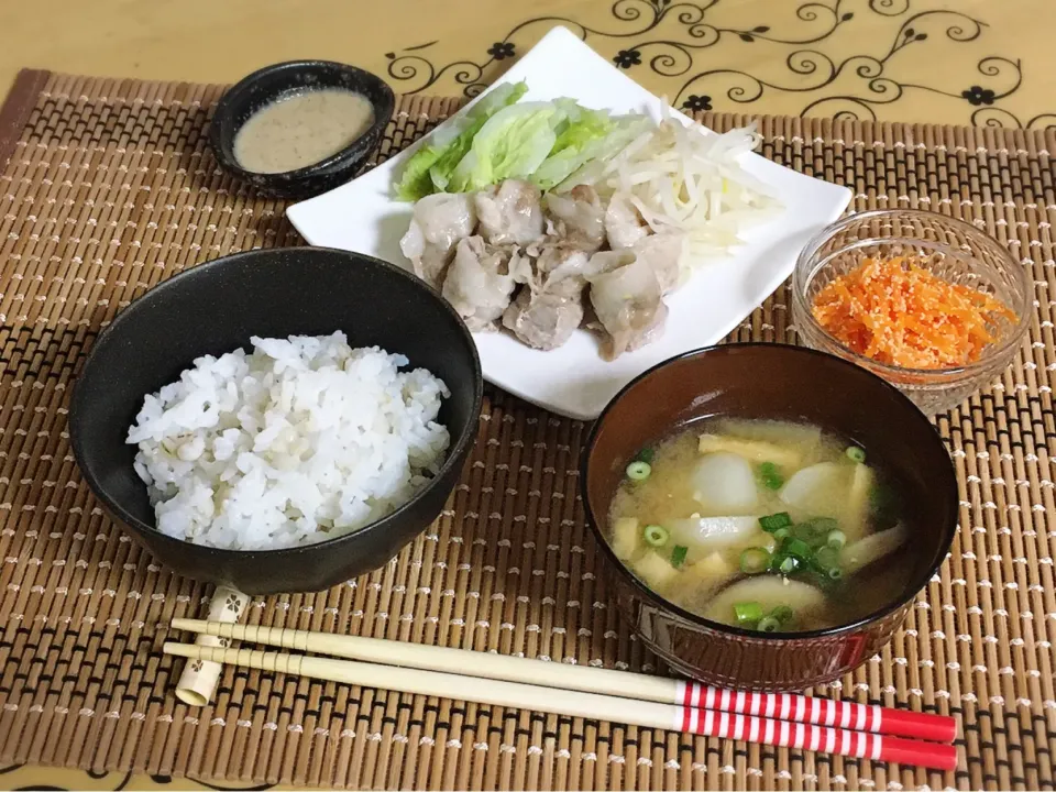 レンチン豚しゃぶ＊夕飯|チムニーさん