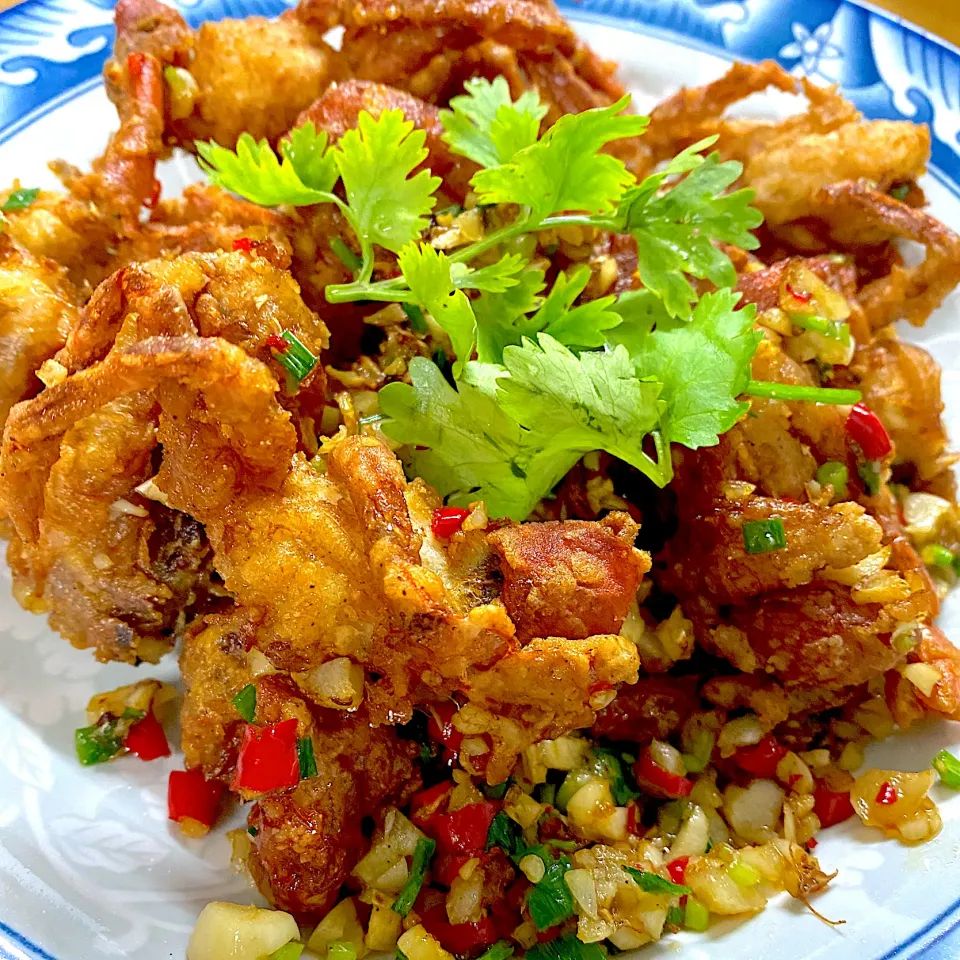 Crispy Soft crab with chilli|Madam Chuoさん