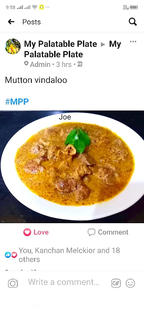 mutton vindaloo|Joseph Melckiorさん