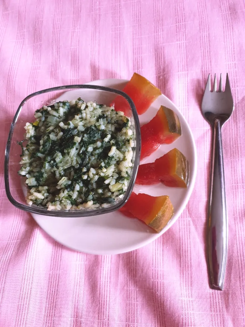 rice with nettles & pickled watermelon|Lista DeMancareさん