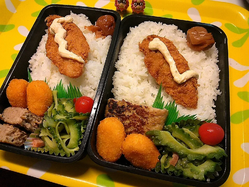 夫の弁当、息子の弁当|みどりさん