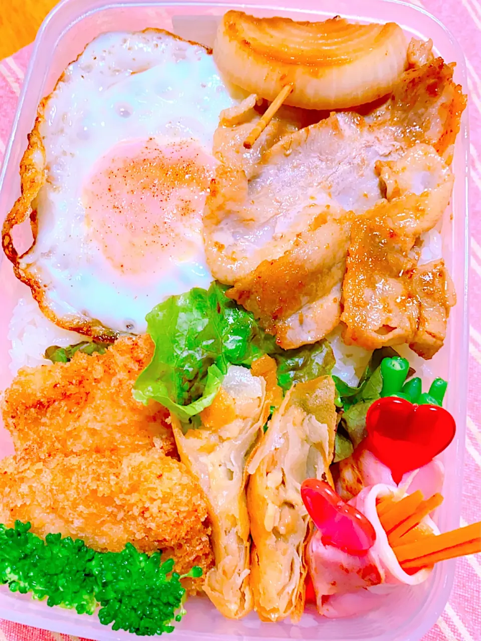 Snapdishの料理写真:のっけ弁当|Yu♡Mi♡さん