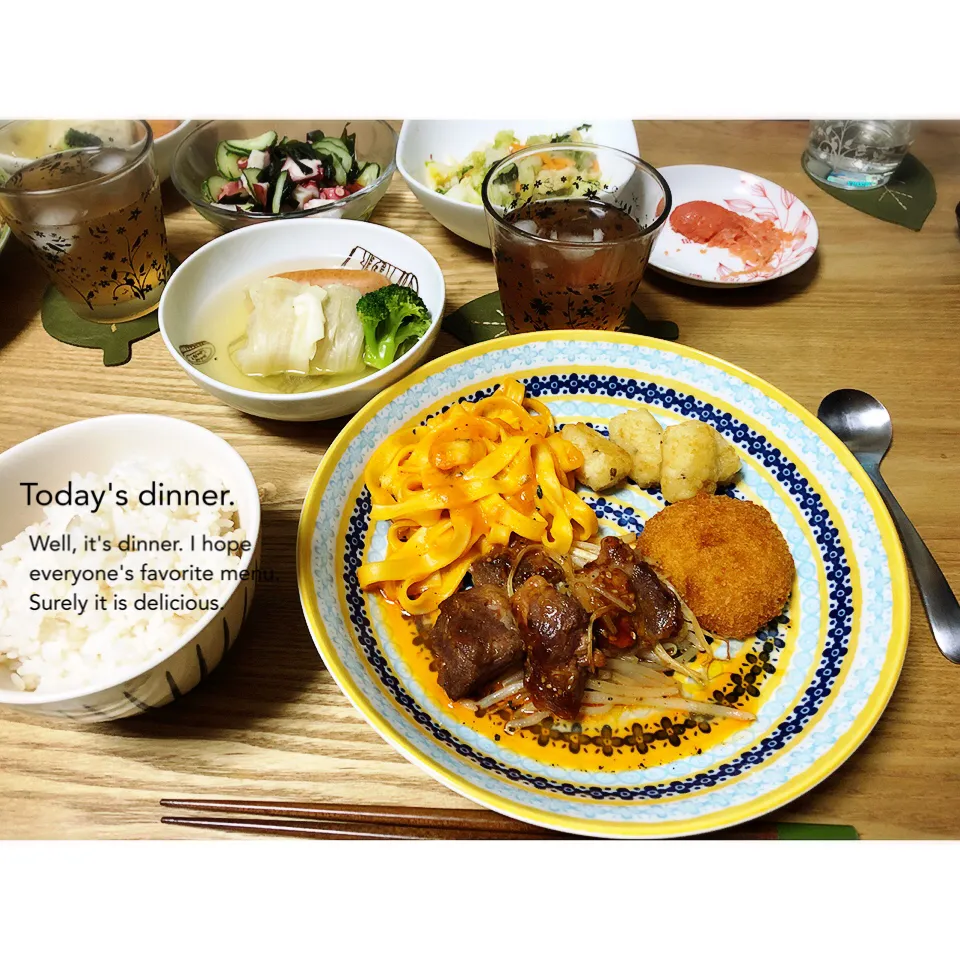 Snapdishの料理写真:昨日の晩ごはん。|aki_puさん