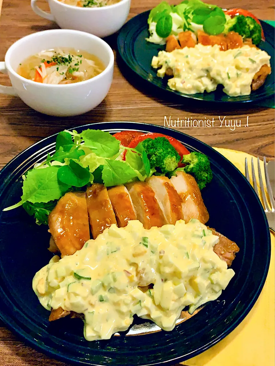 甘酢照り焼きでチキン南蛮|ゆーこどんさん