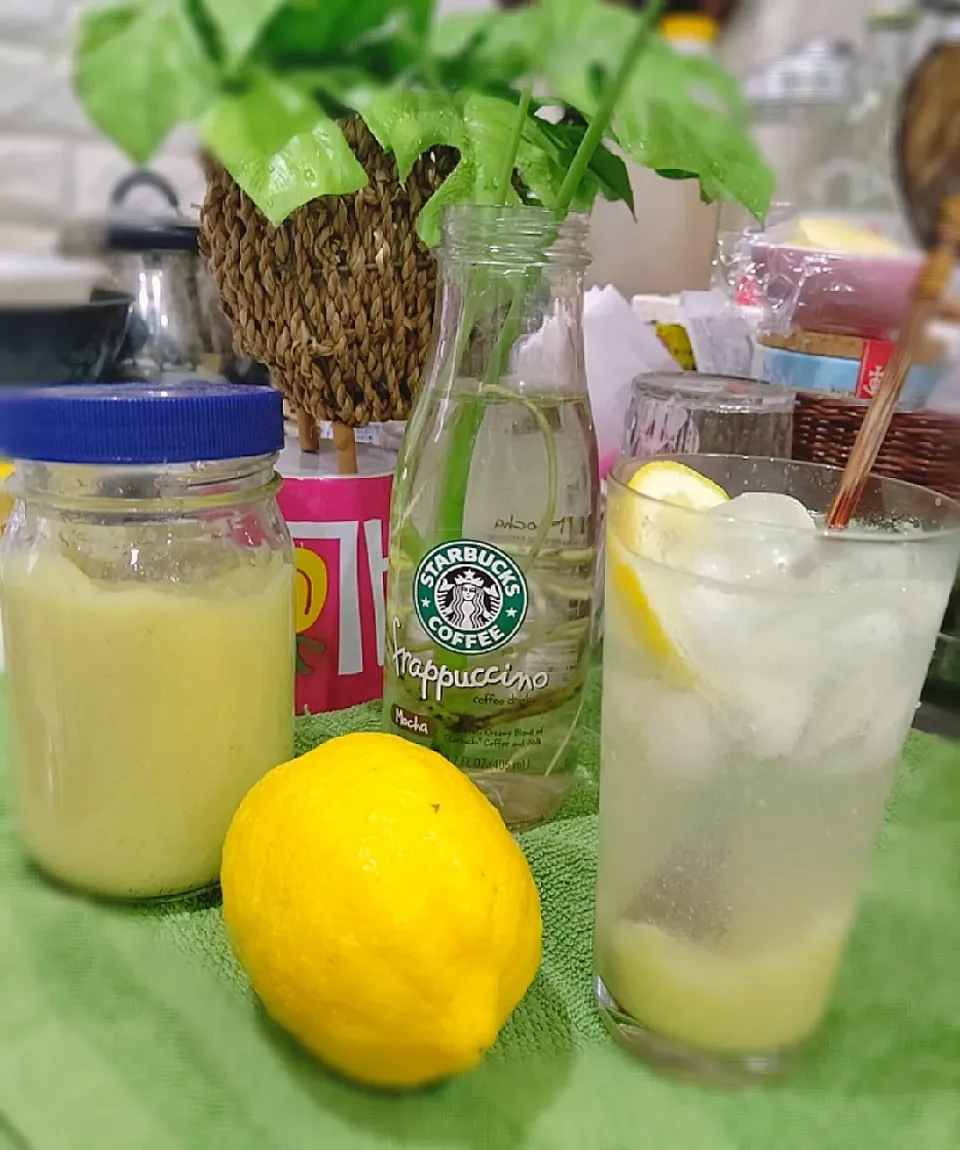 自家製🍋レモン🍋ペーストの
炭酸割りレモネード～♪♪|砂糖味屋キッチンさん