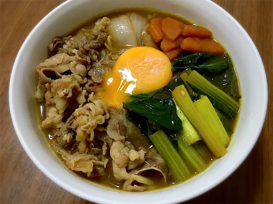 牛玉カレーうどん🐮|やないゆいさん