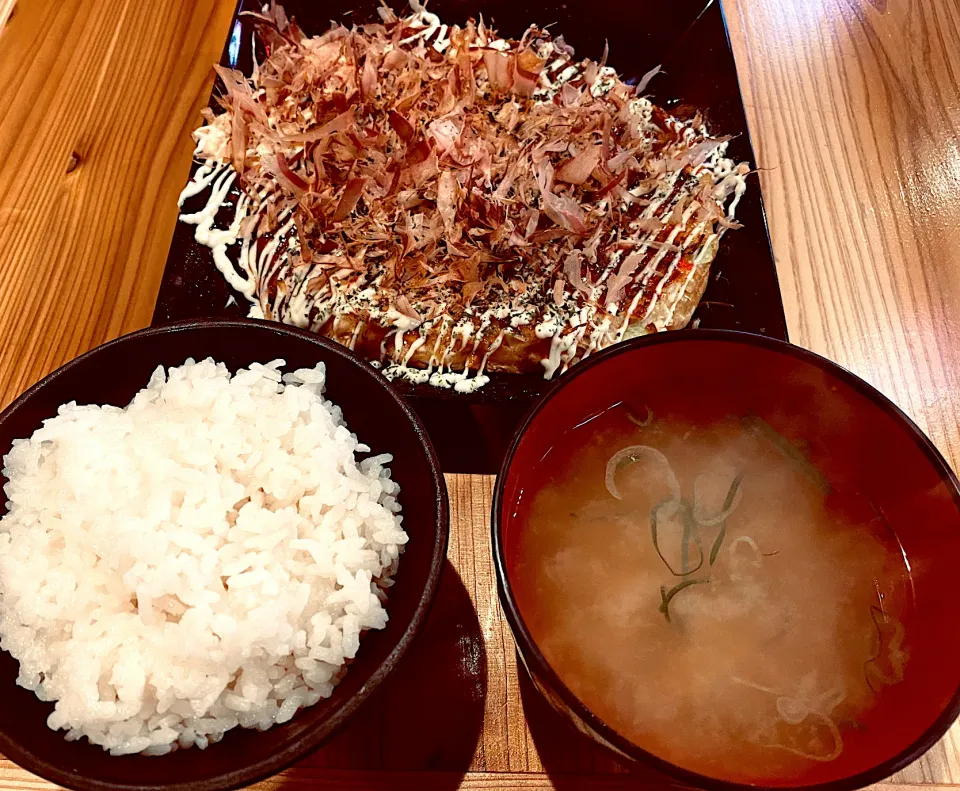 お好み焼き定食|にゃあ（芸名）さん