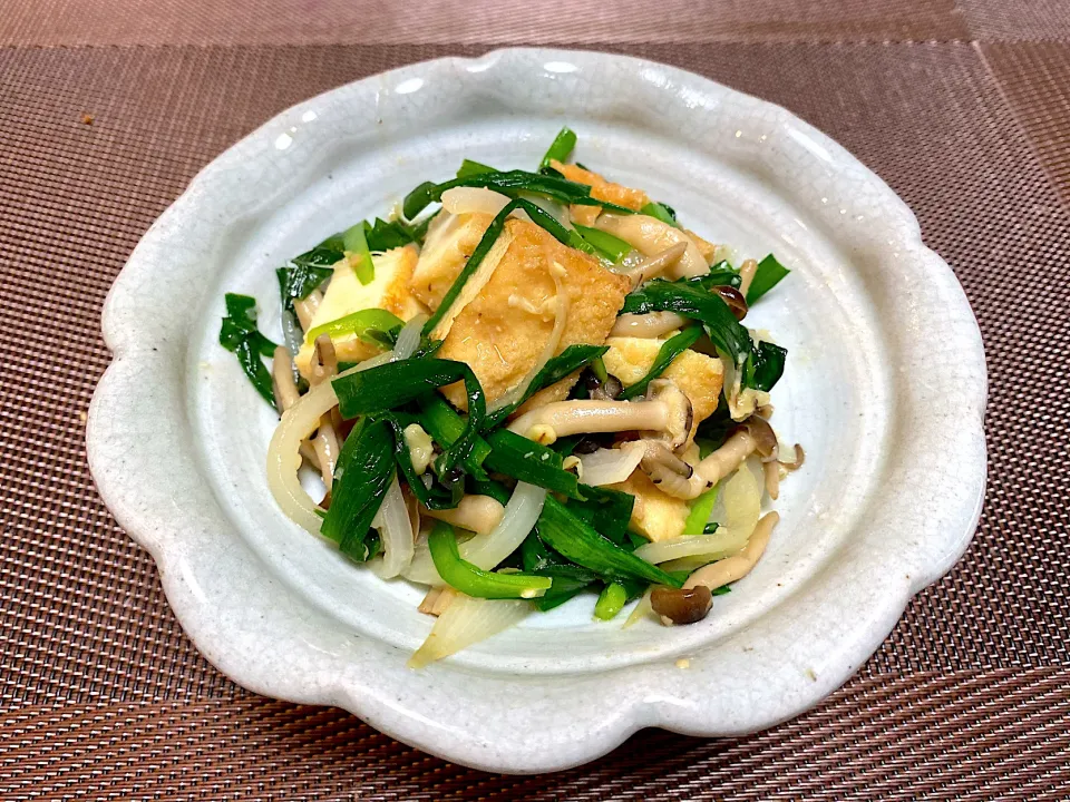 に拉致あたり厚揚げの味噌炒め|Rinさん
