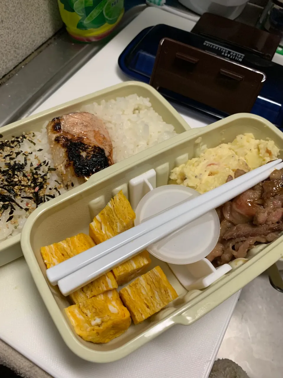 Snapdishの料理写真:男のお弁当！|saikoさん