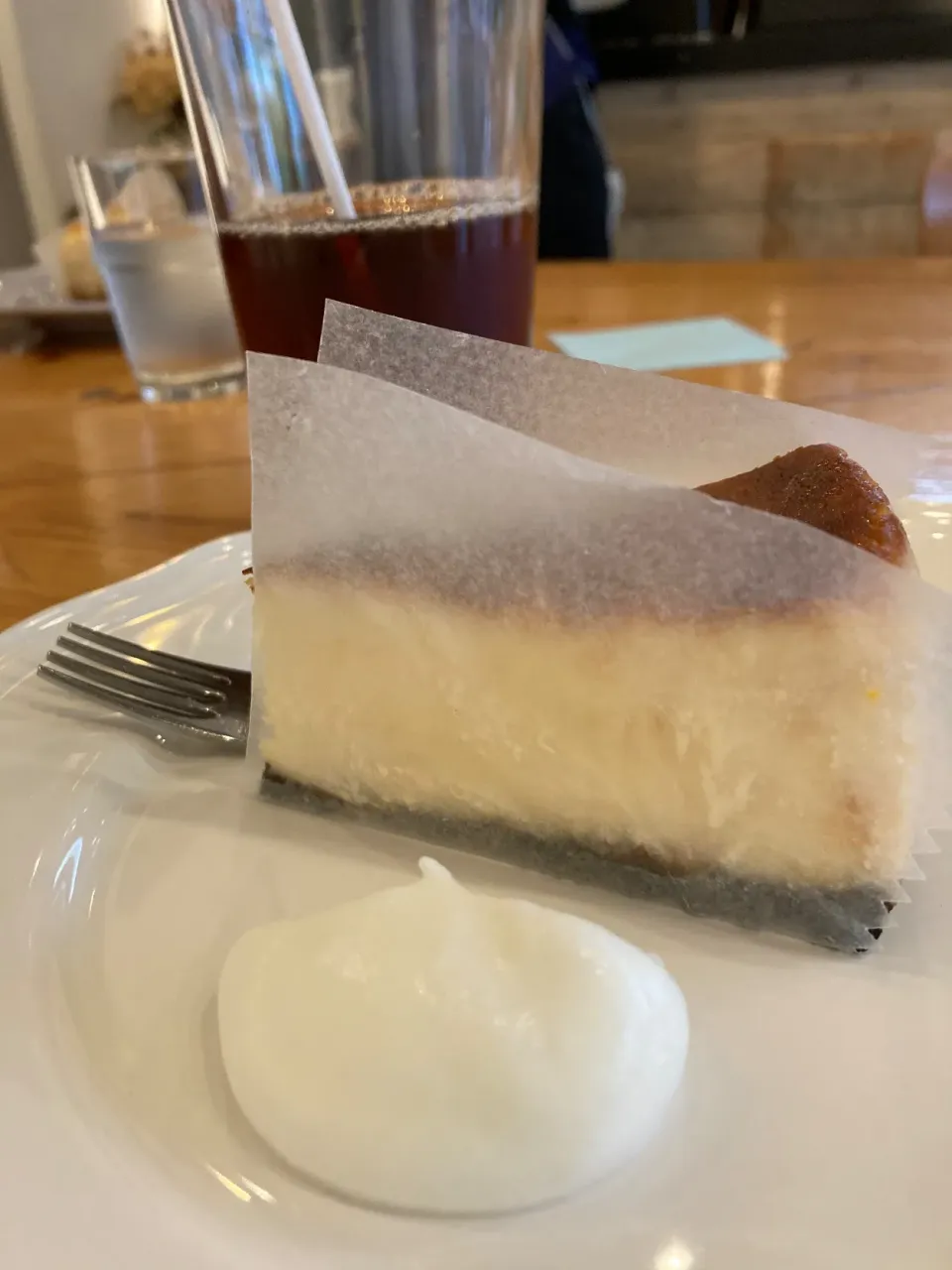 Snapdishの料理写真:6月11日おやつ。温州ミカンのチーズケーキ。|あやさん