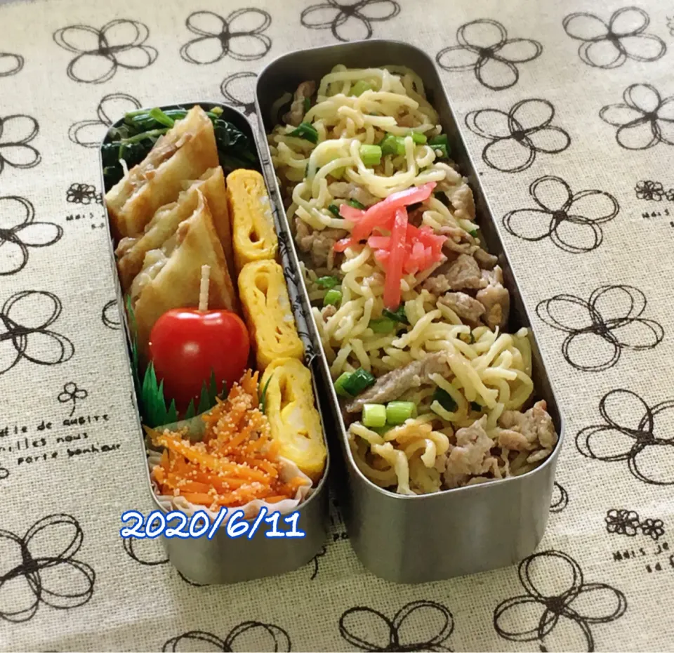 Snapdishの料理写真:旦那弁当＊焼きそば|チムニーさん