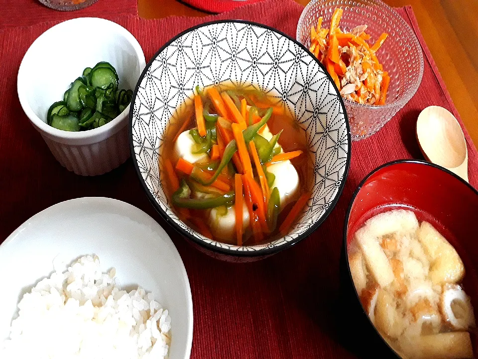 豆腐の野菜あんかけ|ぽぱいさん