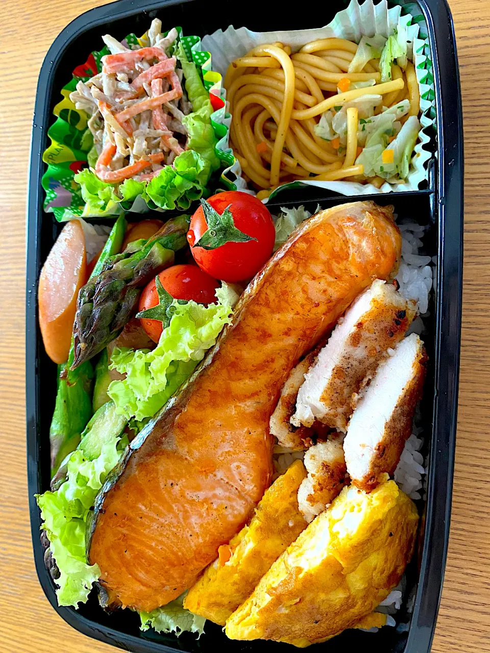 息子弁当　　シャケ塩焼き|maaakiiiさん