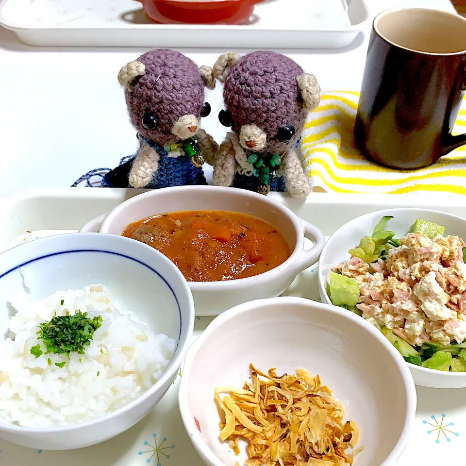 Snapdishの料理写真:やっぱお粥が良いらしい(｡･ω･｡)|chagashiさん